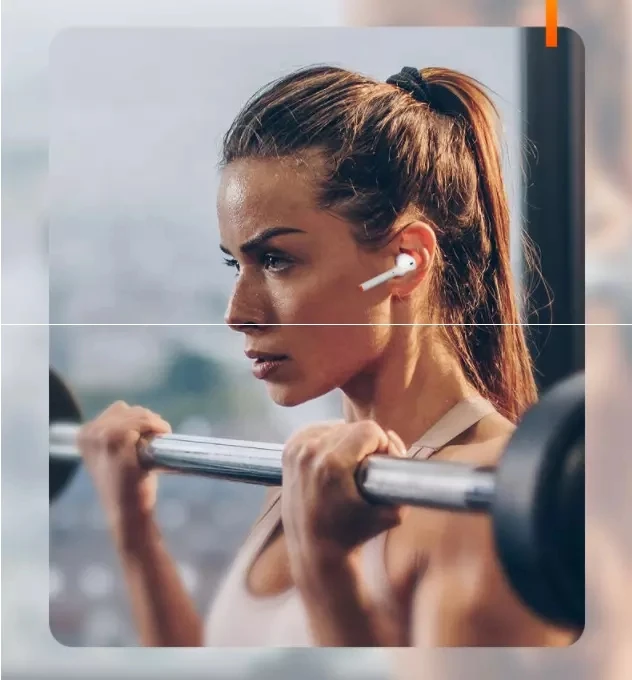 High quality H21T waterproof with indicator blue tooth mini TWS wireless sports earbuds