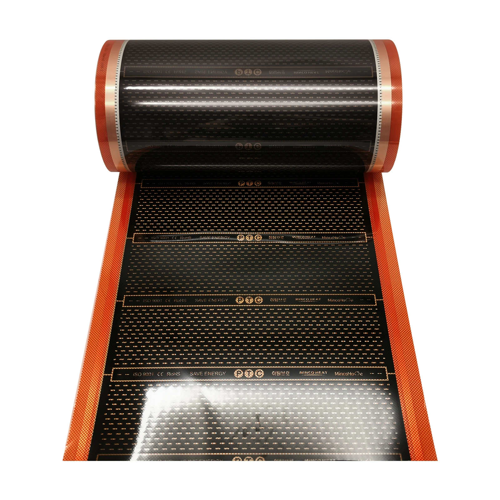240W/M2 50cm 80cm 100cm New Graphene PTC Heating Film Infrared Electric Warm Floor Heating System Carbon Foil