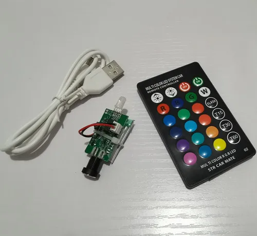 

2022 Newest PCBA for 3D moon light 7 colors touch switch and 16 colors RGB remote control circuit board