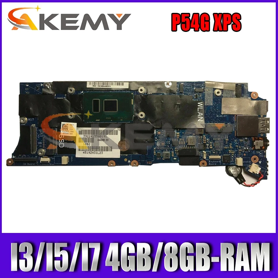 

Original Laptop Motherboard For DELL P54G XPS 13 9350 AAZ80 LA-C881P Main Board With I3/I5/I7 CPU 4GB/8GB-RAM 100% Fully Tested