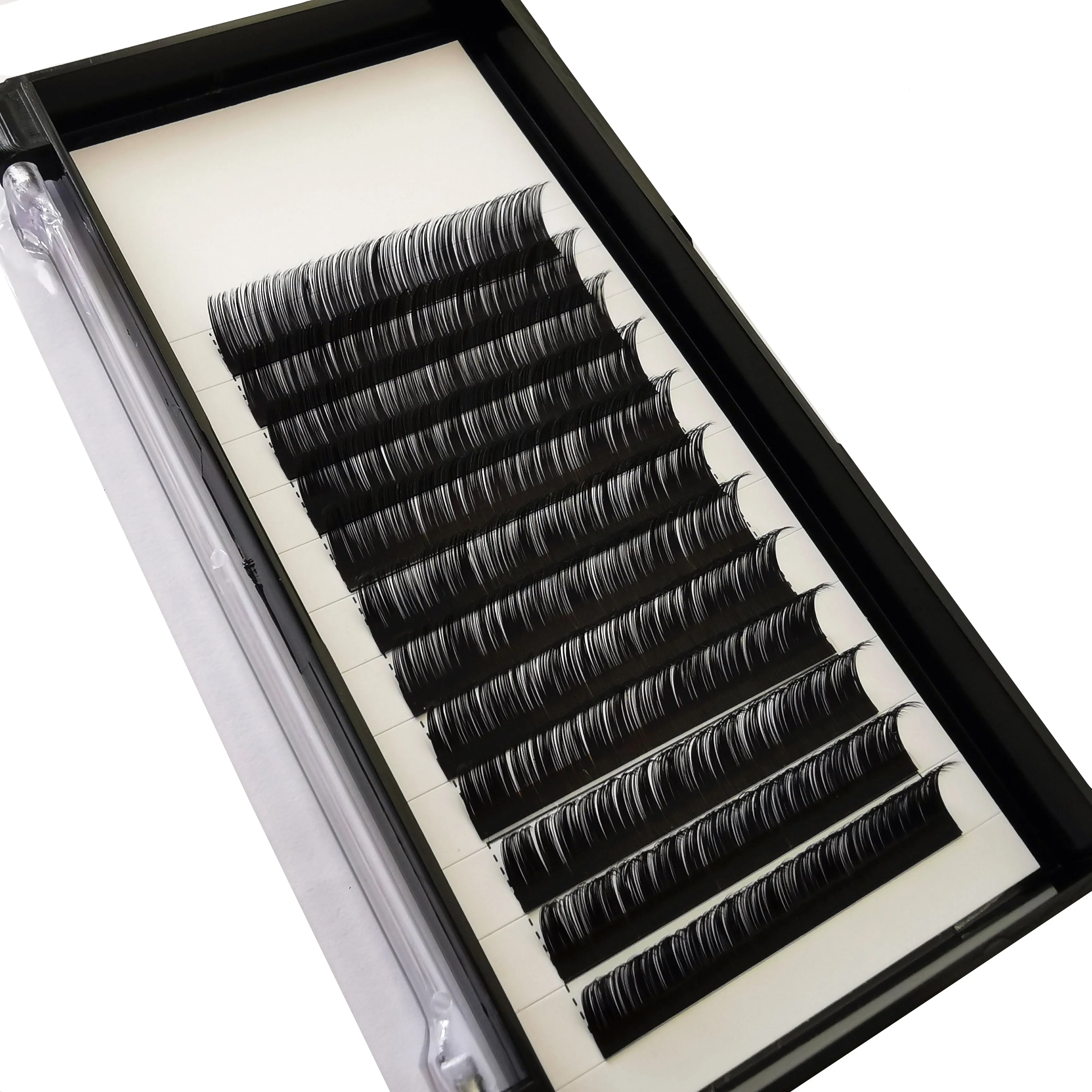 

High quality mink individual eyelash extension lash trays extensions private label, Natural black