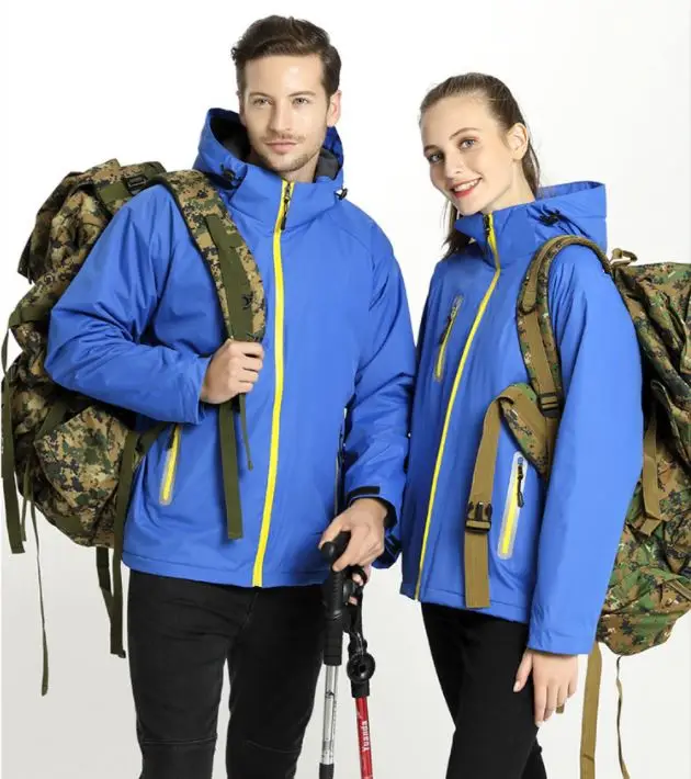 Unisex Zipper Hooded Waterproof Wind Clothes Plus Size Men's Windbreaker Jackets
