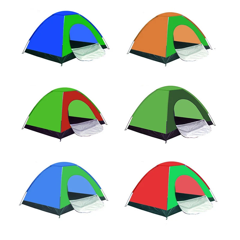 

buy tents camping outdoor waterproof family 1-2 person Manually build easy open tent new 3 4-6 person family for on sale