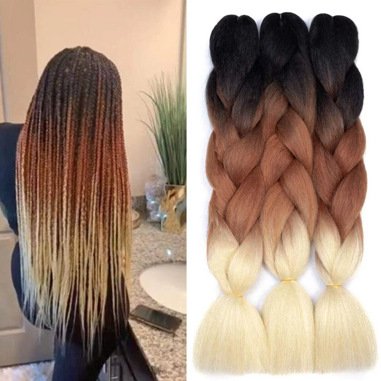 

provide label ultra synthetic hair 24inch 100g yaki Jumbo braiding hair crochet braid hair synthetic, Per color two tone three tone color more than 55 color aviable