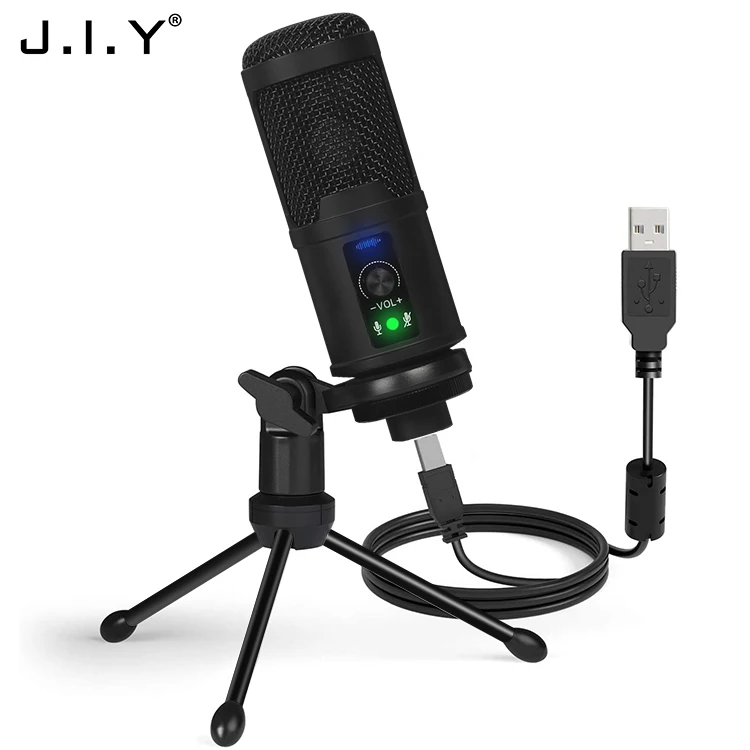 

BM-65 USB Condenser Microphone studio 192Khz/24bit for Youtube Gaming Pocasting Recording Mic with Tripod Stand