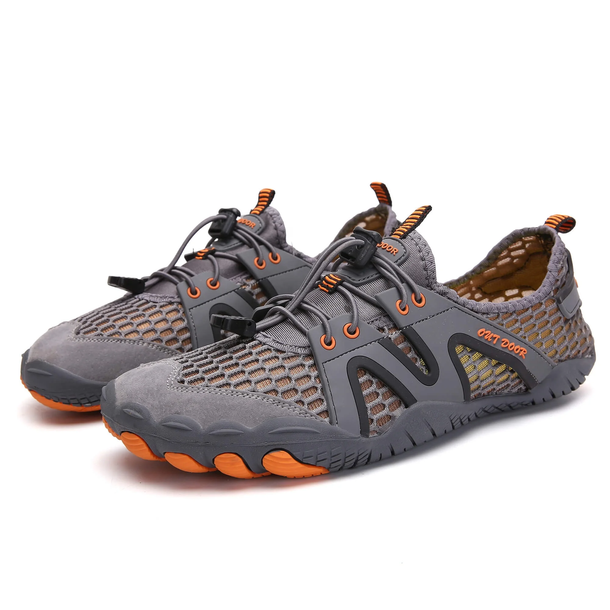 

High Quality Gum Sole Mens Mesh Water Non-slip Water Shoes, Five color