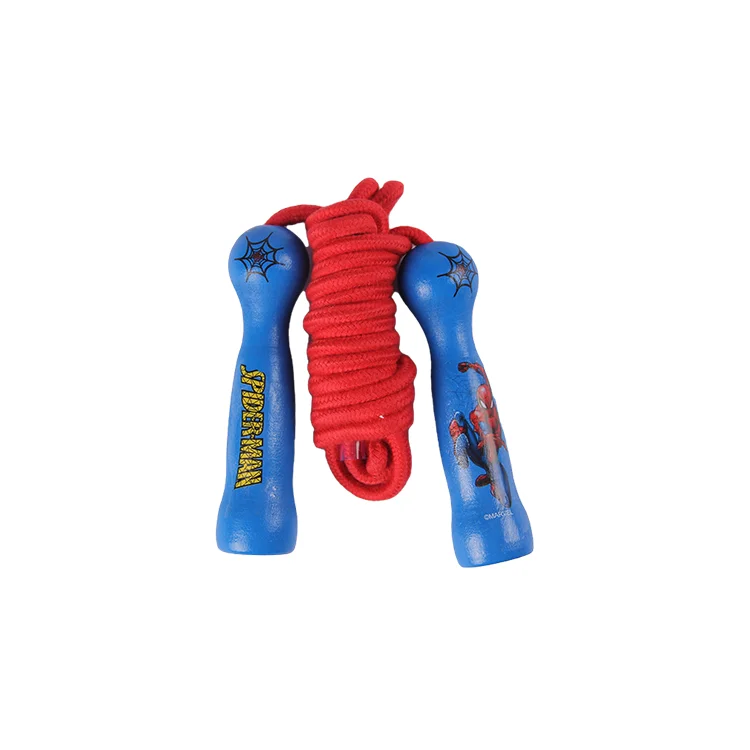 

Marvel Spiderman 8 Feet Kid Jump Rope Wooden Handle Single Jump Rope