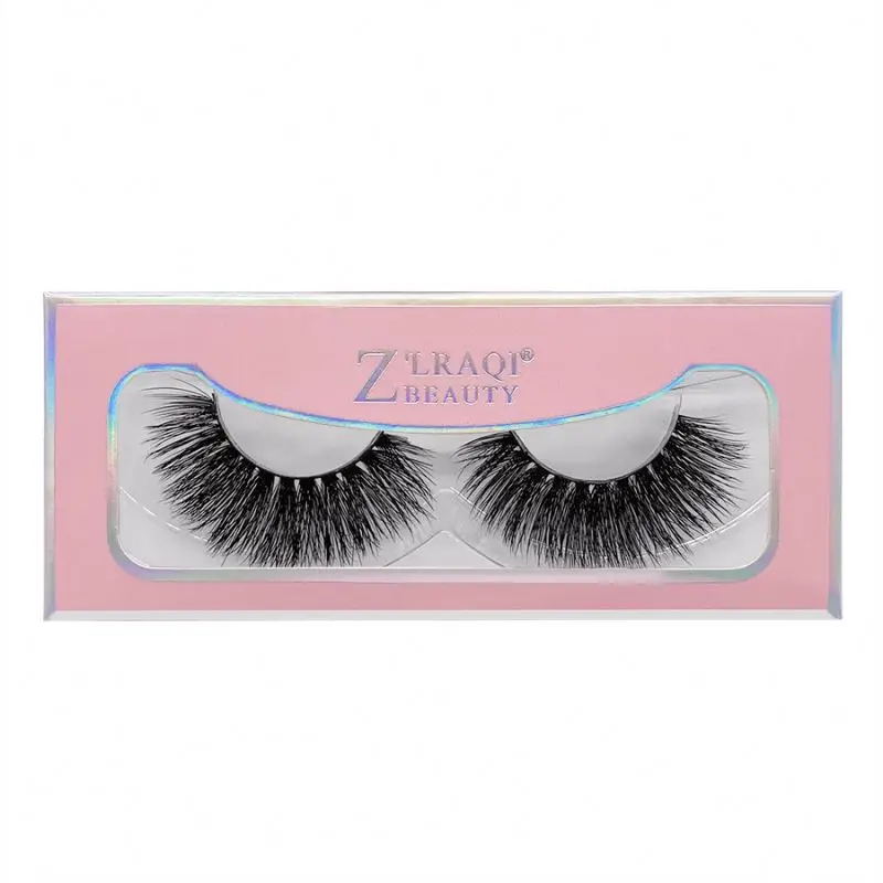 

Cheap price and new packaging 3D Mink Eyelashes with own packaging, Natural black