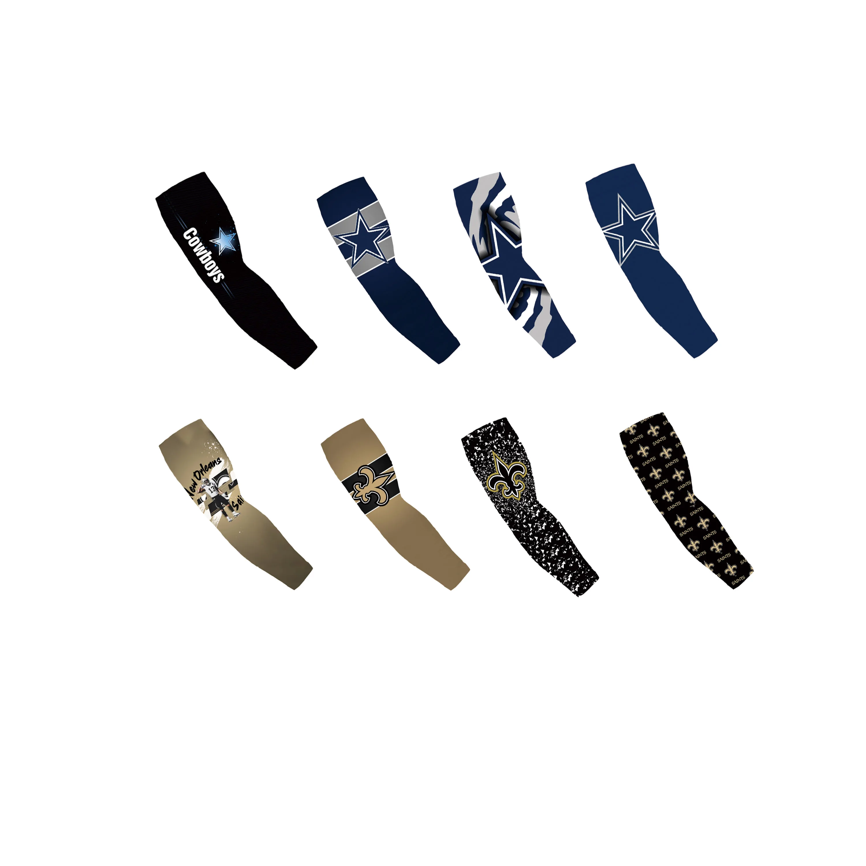 

wholesale custom print cycling accessories arm sleeves elbow seamless wear ice silk custom nfl cycling sun protection sleeves, Customized color