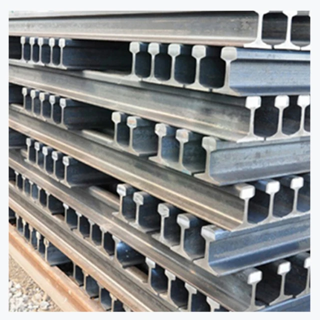 
China manufacturer U71Mn/U75V/U20Mn/U76CrRe 4kg 8kg 12kg 15kg 18kg 22kg 24kg 30kg light steel rail for railway 