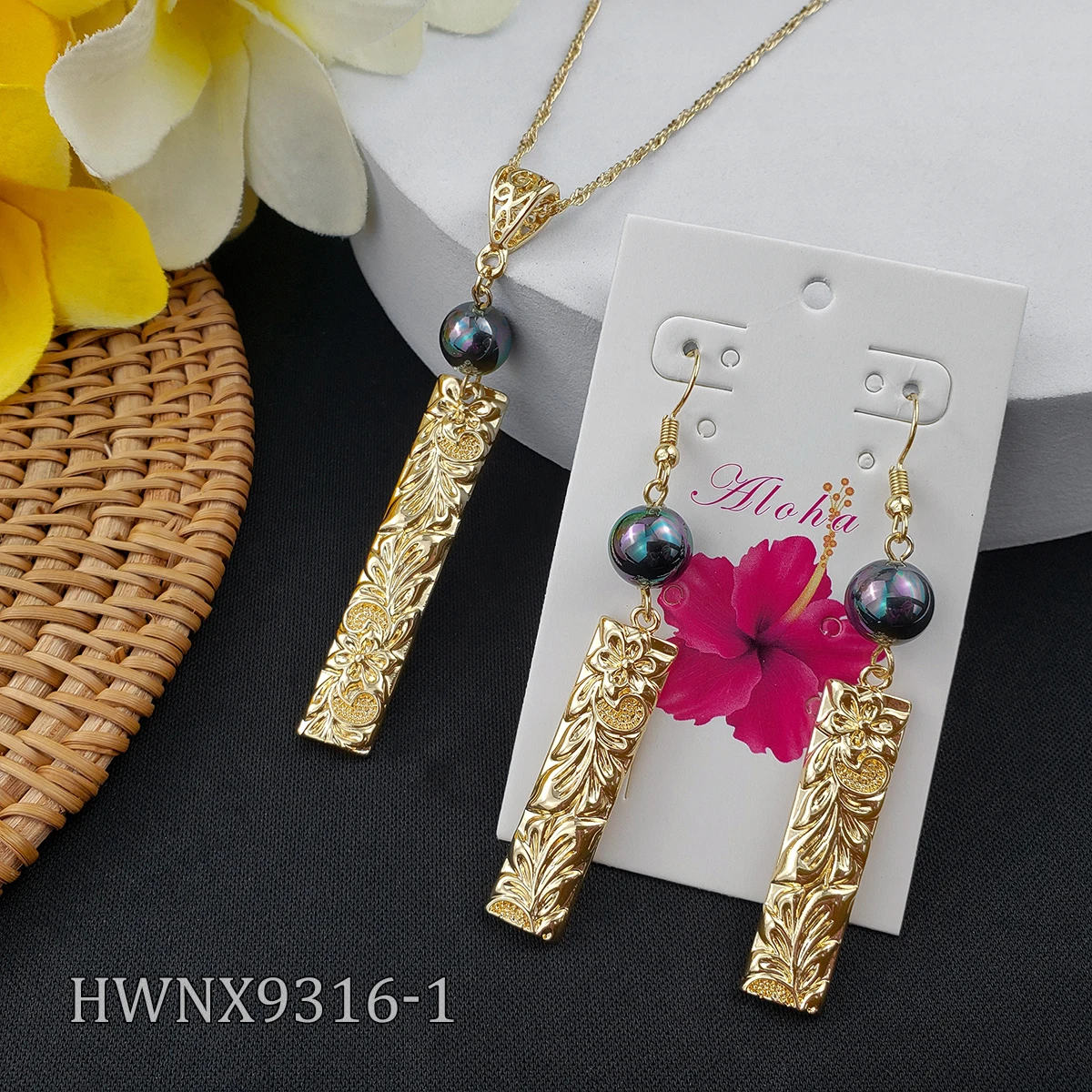 

hawaiian jewelry 2021 trending products gold necklace set for women gold necklace set