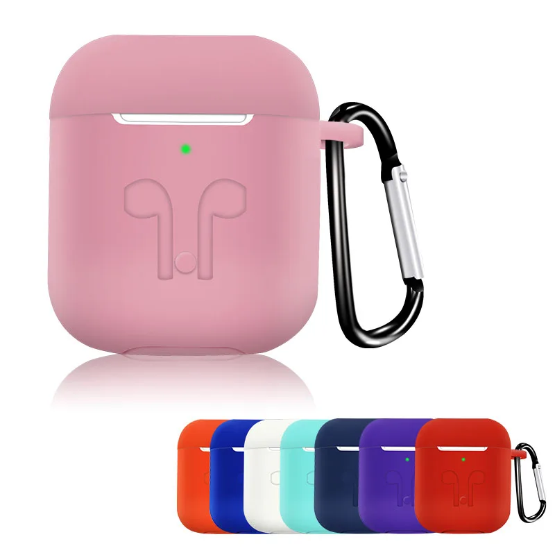 

In Stock 16 Colors Factory Price for Airpods 2 Full Protective Silicone Cover Case for Airpods Case