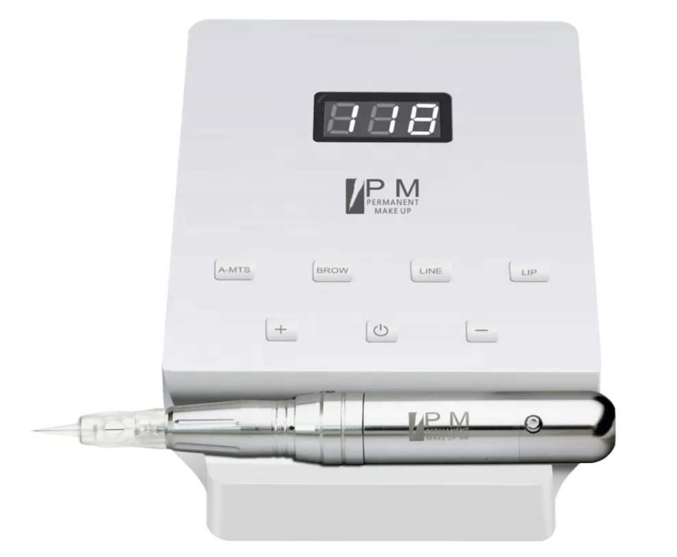 

PMU Eyebrow Tattoo Machine Permanent Make-up Device Micropigmentation Machine, White