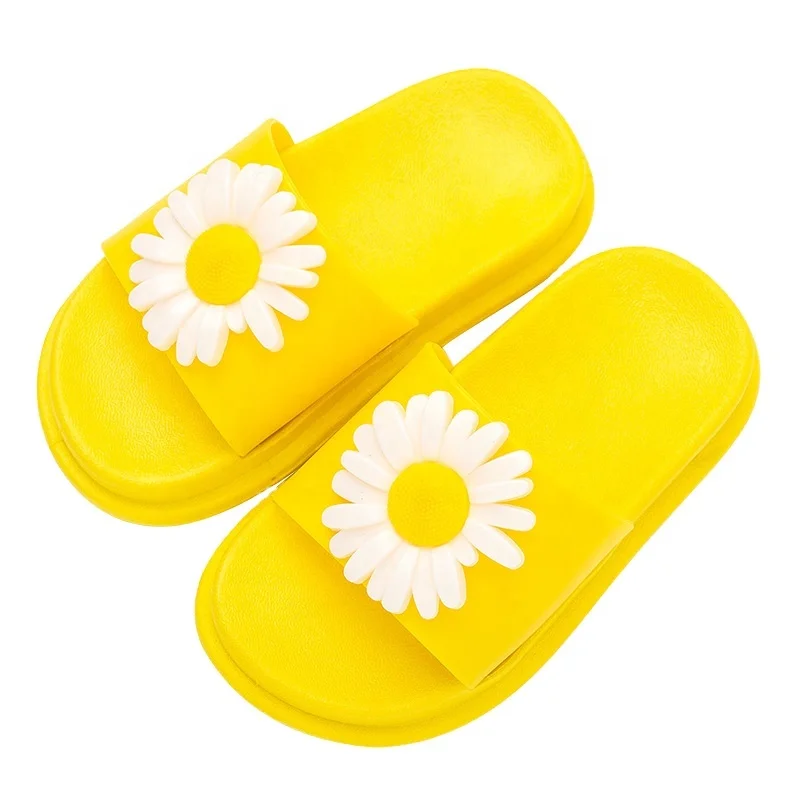 

Summer new children's small daisy slippers cartoon cute children's beach slippers