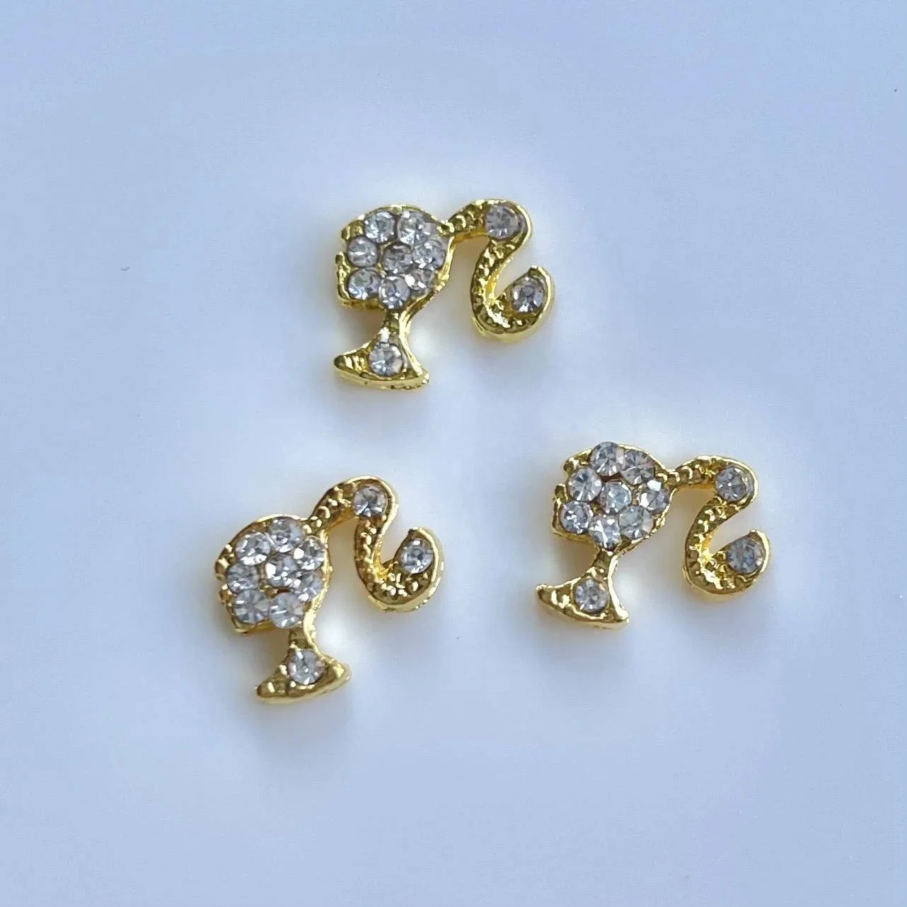 

Beautytop 3d alloy Bar bie heart butterfly lip kawaii nail charms