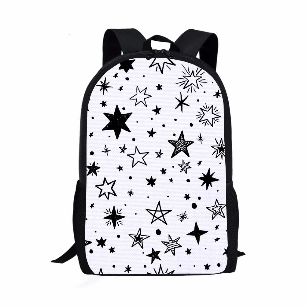 

2022 Custom New Design Print On Demand Star Pattern Waterproof Polyester Novation Student Children Kids Backpack School Bag