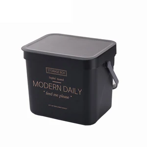 Image of METIS Plastic Desktop Trash Can On Hanging Wall wall