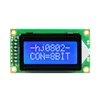 2x8 lcd display Stn Transflective Positive IC card device 8X2 Character LCD Display 0802 lcd display module