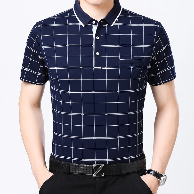 

Man's polo neck formal style business cotton polo shirt
