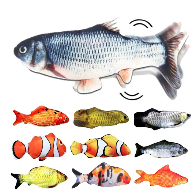 

wholesale  mini rechargeable simulation dancing wiggling cat fish toy
