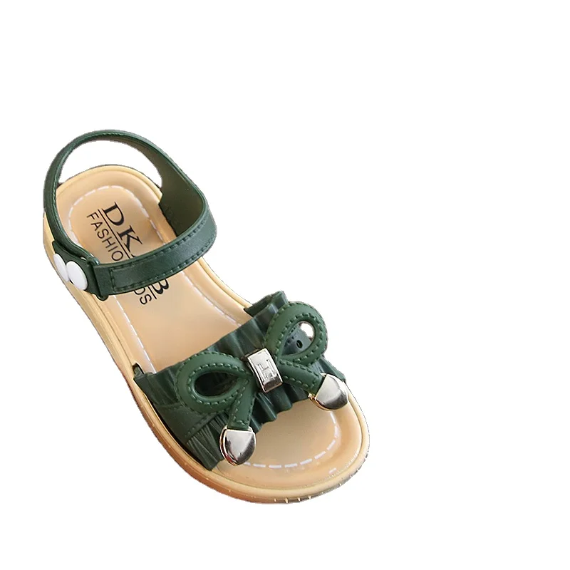 

2021 Leather Sandals For Baby Flat Children Beach Shoes Kids Sports Soft Non-slip Casual Toddler Sandals