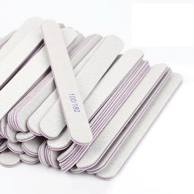 

Professional Private Label Custom Logo Mini 80/80 100/180 Nail File, Gray