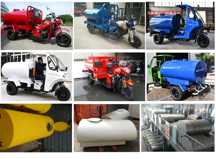 Chongqing Manufacture Special 1600L Half Cabin Roof Delivery Water Tank Tricycle Cargo Motorized > 250cc for Angola Kenya 12V28A