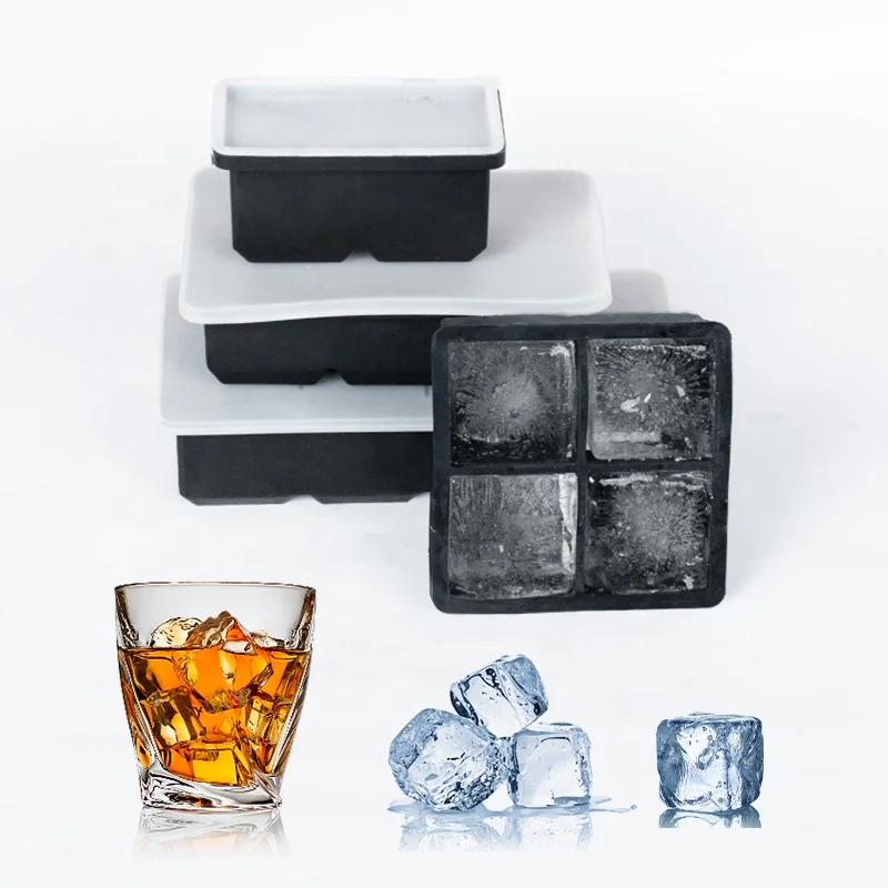 

DUMO 2-4-6-8 Cavity Square Ice Cube Mold DIY Ice Making Tool Whiskey Ice Cube Mould