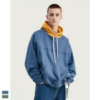 

Wholesale Urban Clothing Men Hoodies Oversized Men Color-Block Design Hoodie Drawstring Hood Men Pullover Hoodie