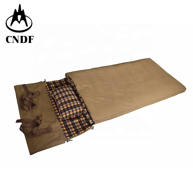 
luxurious big size cotton canvas sleeping bag, soft micro fleece, warm for extremely cold, hunting,water proof 