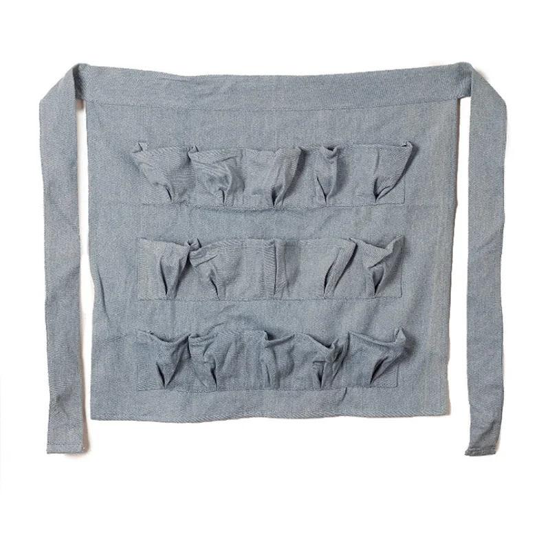 Men and Women Egg Gathering and Collecting 100% Cotton Denim Chicken Egg Apron with 15 Pockets