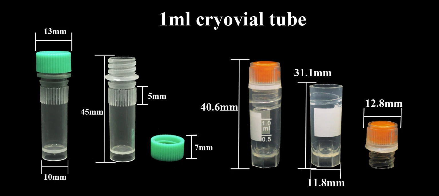 医療用遠心分離機クライオチューブdnaなしの高品質クライオバイアル1ml Buy 高品質 Cryo バイアル 医療 Cryotube 遠心 Cryotube Product On Alibaba Com