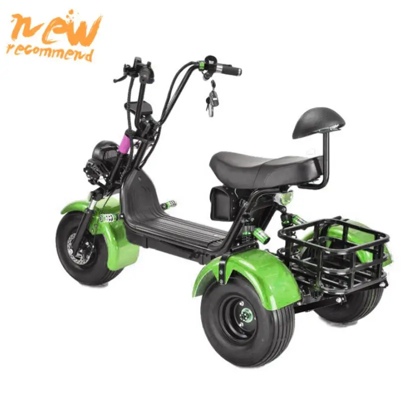 

2022 Cheap Strong Power Three Wheels Electric Tricycle Cargo For Adult, Black