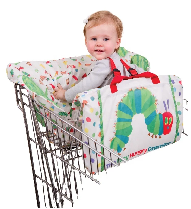 

Protect safe travel portability baby seat booster folding cushion chair bed Shopping cart mat multifunctional