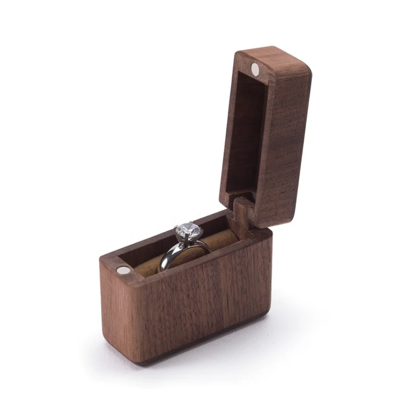 

wooden ring box jewelry box, Wood color