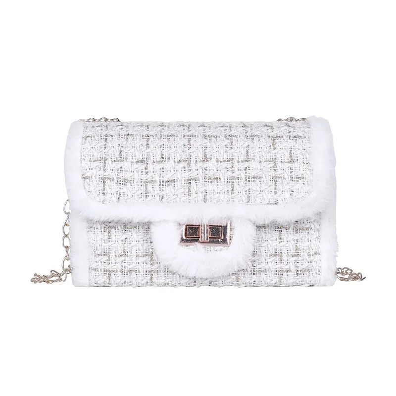 

New 2021 golden silk case small square fashion Korean simple chain bag sling shoulder cross bag