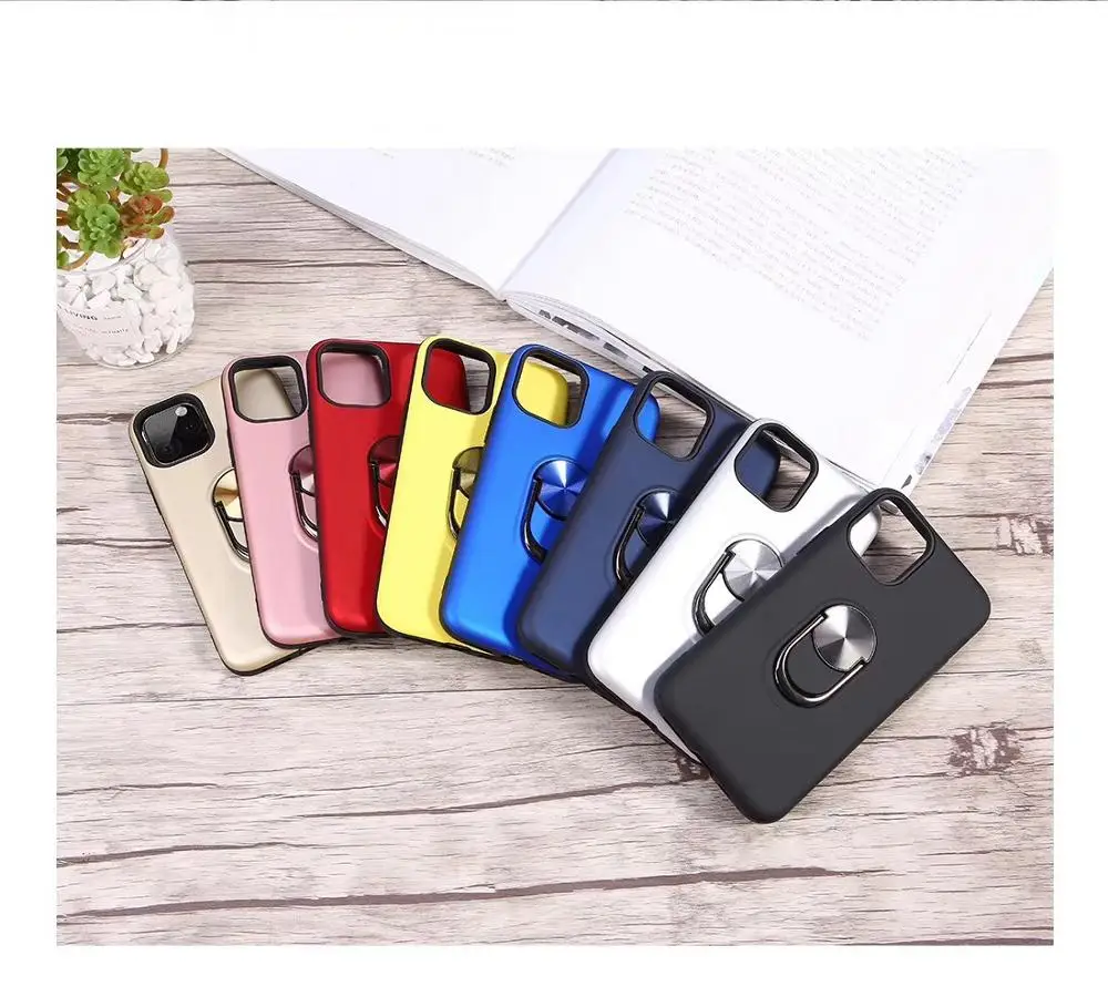 

New phone case TPU PC Fundas para Celular kickstand phone case for iphone 11 pro, 16 colors