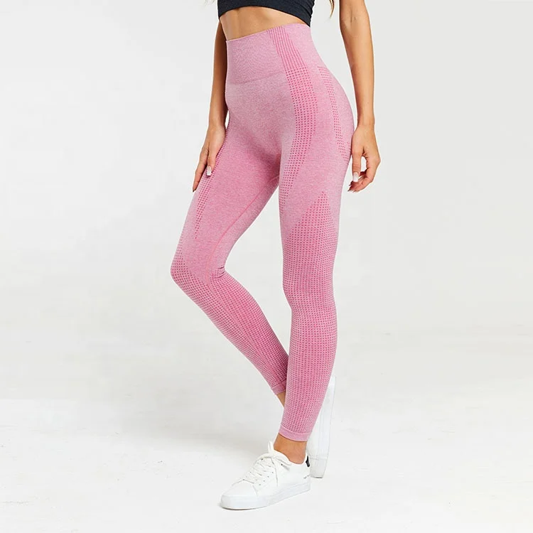 High waist workout sports fitness women pants gym yoga wear seamless leggings