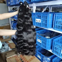 

Indian Raw Hair Virgin Hair Bundles with HD Lace Swiss Transparent Lace Closure 5x5