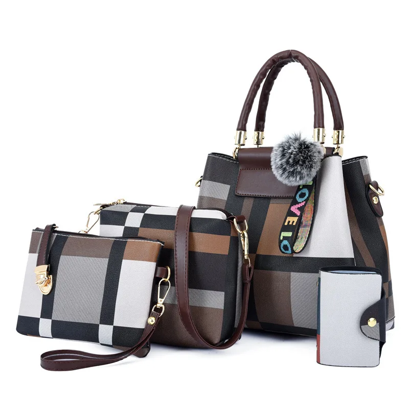 

2021 new large capacity women bag fashion lattice atmosphere diagonal women bag, Customizable