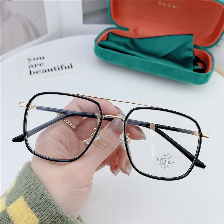 

0842 trendy design unisex glasses frame anti glare computer reading blue light glasses tr, Picture