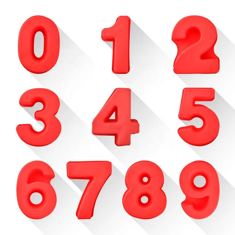 

Wholesale 0-9 Digital Shapes Birthday Wedding Anniversary Cake Baking number silicone mold