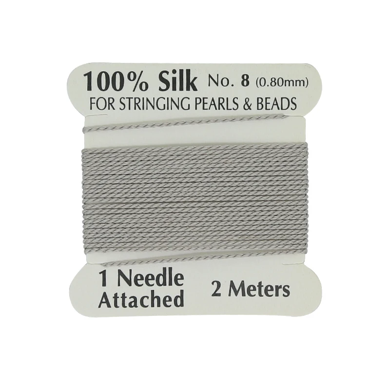 

XuQian Wholesale Handmade customization Supply  Multicolor 100% Natural Grey Silk Cord