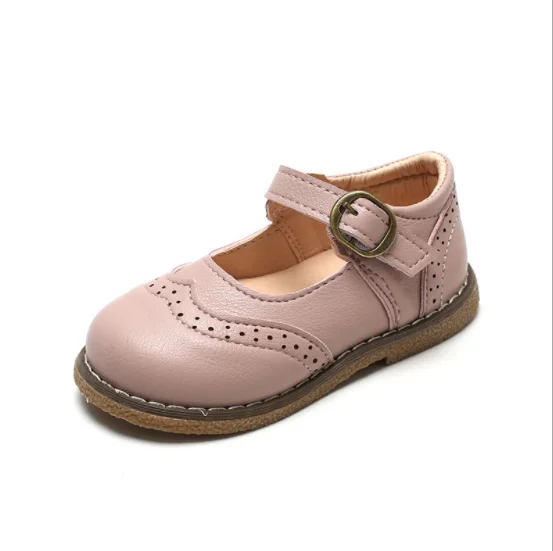 

up-3460r Kids Footwear Autumn Girls PU Leather School Shoes Party Shoes