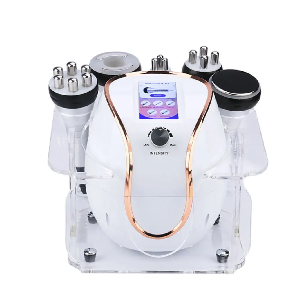

Ibeier Portable 5 in 1 multifunction 40k ultrasonic rf cavitation vacuum body slimming machine, White