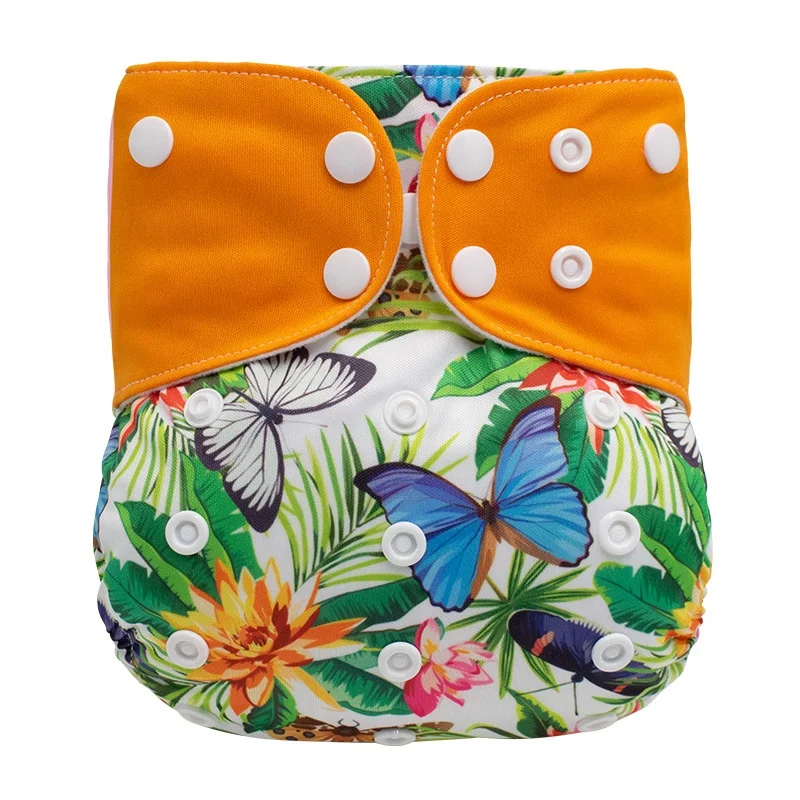 

Hot Sale Eco-Friendly Cotton Diaper Unisex Babys Waterproof Cover Reusable Cloth Diapers