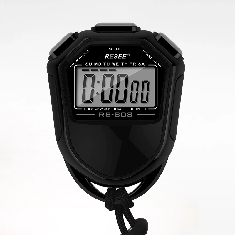 Kadio KD-1069 Multifunctional Stopwatch - Black, For Running & Jogging