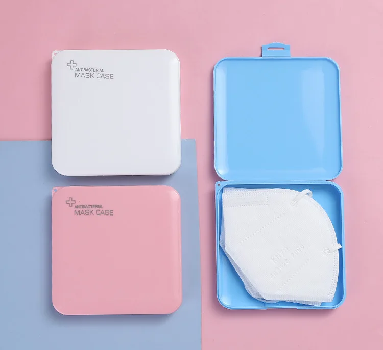 

Portable Mask Storage Box Disposable Face Nose Cover Organizer Mask Storage Case