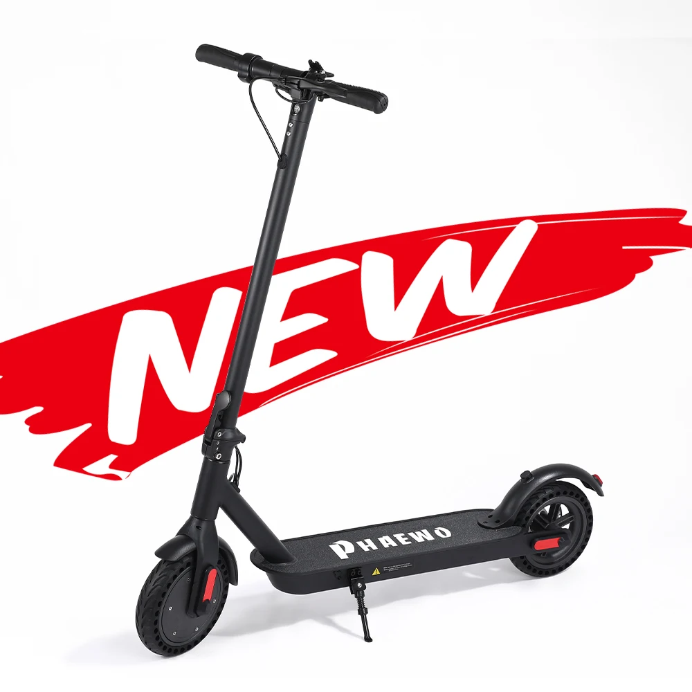 

2021 popular EU warehouse stock CE ROHS PHAEWO PRO scooter 10.5ah 36v 250w cheap electric scooters, Black