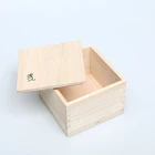 2021 High quality natural bamboo sliding lid box wooden